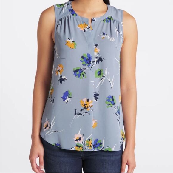 DANIEL RAINN Justina Pleat Detail Blouse - Size Medium - Picture 1 of 6